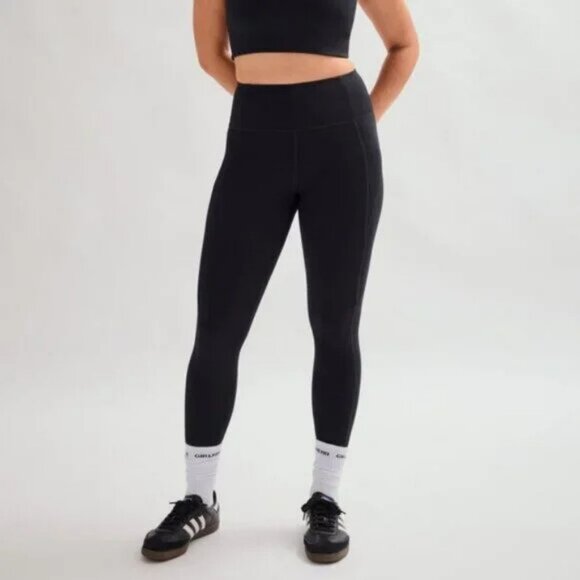 girlfriend collective Pants - Girlfriend Collective High Rise Black Compressive Legging XS